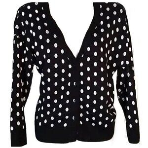 Women's Polka Dot Cardigan Sz XL